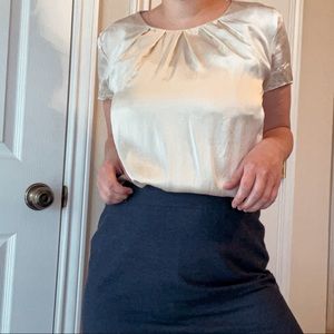 TALBOTS 100% SILK BLOUSE